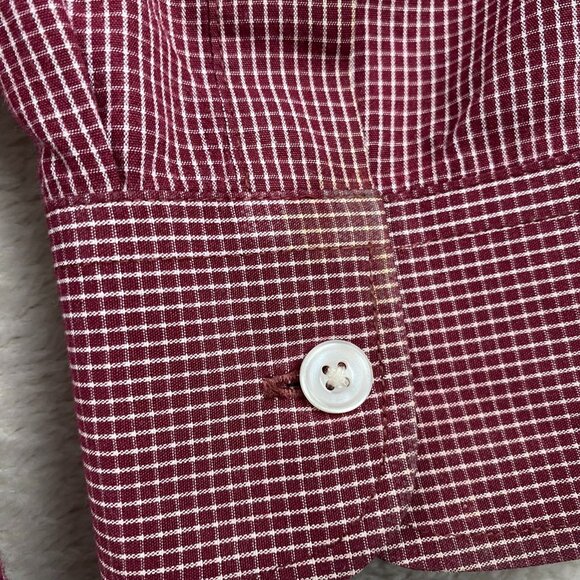 Dockers Men's Shirt XXL Classic Fit Long Sleeve Checkered Cotton & Polyester - Picture 7 of 9